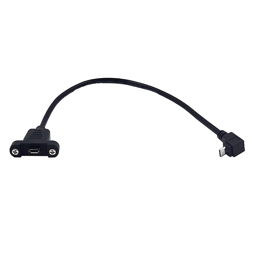 Kework 0.3M Usb Extension Cable, 90 Upward Angle, Screw Mount Extender