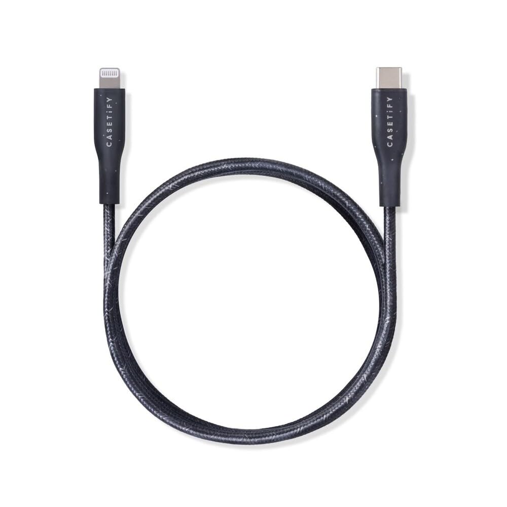 Casetify Powerthru Usb C To Lightning Cable (1M/3.3Ft)   Black