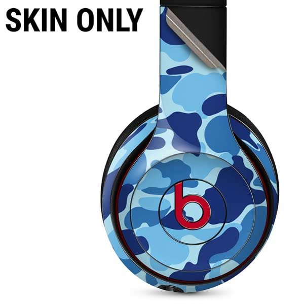 Skinit Decal Audio Skin Compatible With Beats Solo 3 Wireless   Light Blue Street Camo Design