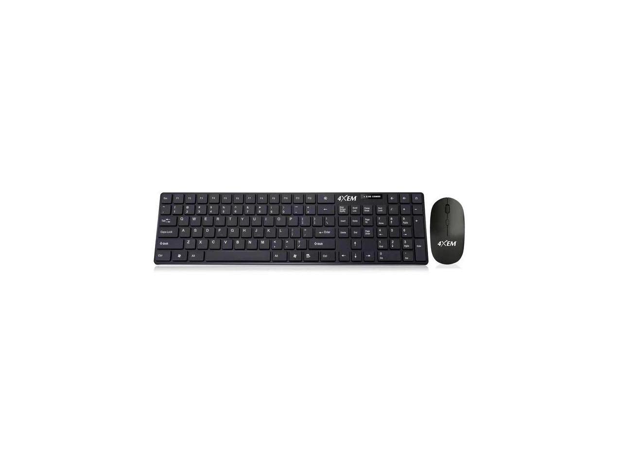 4XEM Wireless Mouse and Keyboard Combo