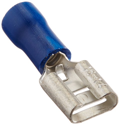 Install Bay Bvfd250 Vinyl Female Connector 16/14 Gauge .250, Blue (100 Pack)