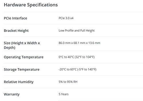 Synology 10Gb Ethernet Adapter 1 Rj45 Port (E10G18 T1)
