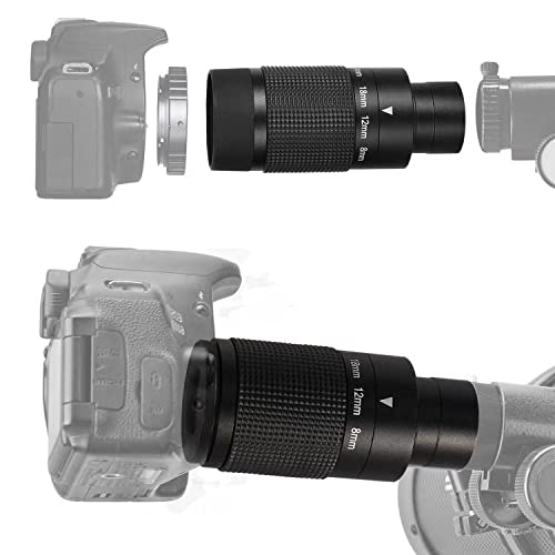 Solomark 1.25'' Deluxe Zoom Telescope Eyepiece 8 24Mm With T Thread, Continuous Zooming Variable, Fmc Broadband Hd Green Film Te