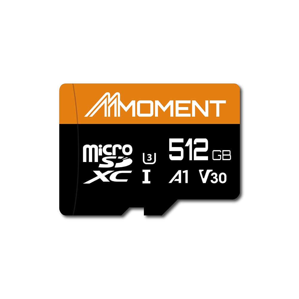 Mmoment 512Gb Micro Sdxc Card, A1, V30, Uhs I, U3, Class 10 Compatible, Read Speed Up To 95 Mb/S,Write Speed Up To 70Mb/S, Sd Ad