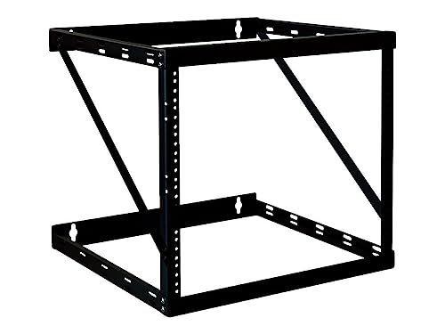Tripp Lite 12U Wall Mount 2-Post Open Frame Rack, Heavy Duty Network Equipment Rack, Switch Depth, 18 Deep (Srwo12Uhd),Black