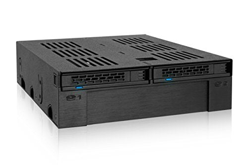 Icy Dock Tool Less 2 X 2.5 Sas/Sata Hdd/Ssd Mobile Rack +3.5'' Slot For External 5.25'' Bay   Expresscage Mb322Sp B