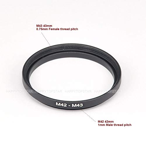 Metal M42 To M43 Male To Female 42Mm To 43Mm M42 M43 Step Up Coupling Ring Adapter For Lens Filter Telescope