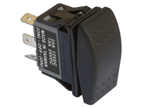 Five Oceans 3 Pin Rocker Switch   (On) Off (On) Momentary Rocker Switch   Utv Rocker Switch, Waterproof Rocker Switch 12V   Fo15