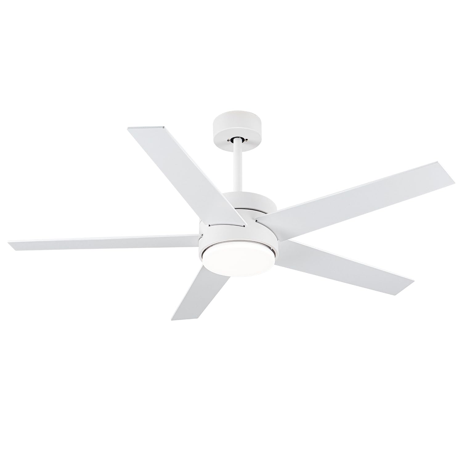LOFIKEDI 52 Inch Modern Ceiling Fan Light with Remote Control, Reversible DC Motor, Stepless Dimmable, Noiseless Modern Ceiling 