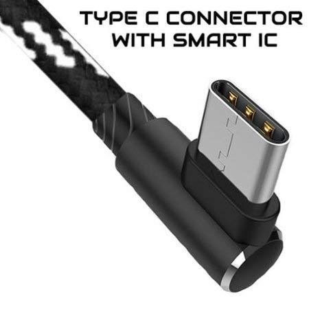 Agoz 5Inch Short Usb C Cable, Fast Charger 90 Degree Right Angle Cord Compatible With Samsung Galaxy S24 S23 S22 S21, S10 Plus,