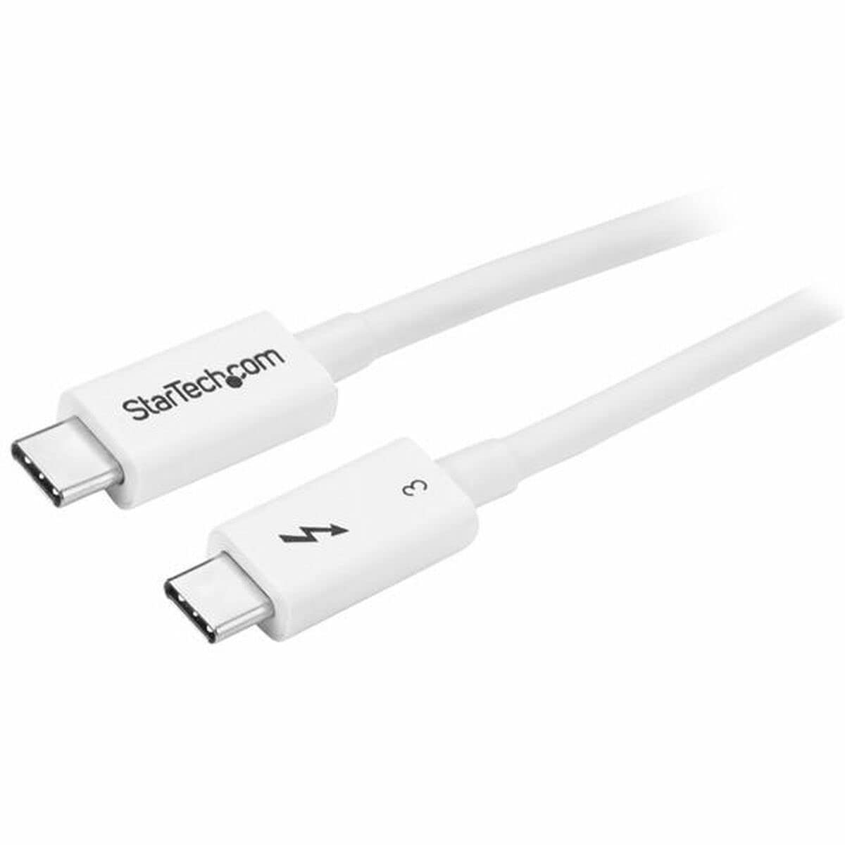 Startech.Com 1.6Ft (50Cm) Passive Thunderbolt 3 Cable, 40Gbps, 100W Pd, 4K/5K Video, Thunderbolt Cable, Compatible With Usb4/Dp
