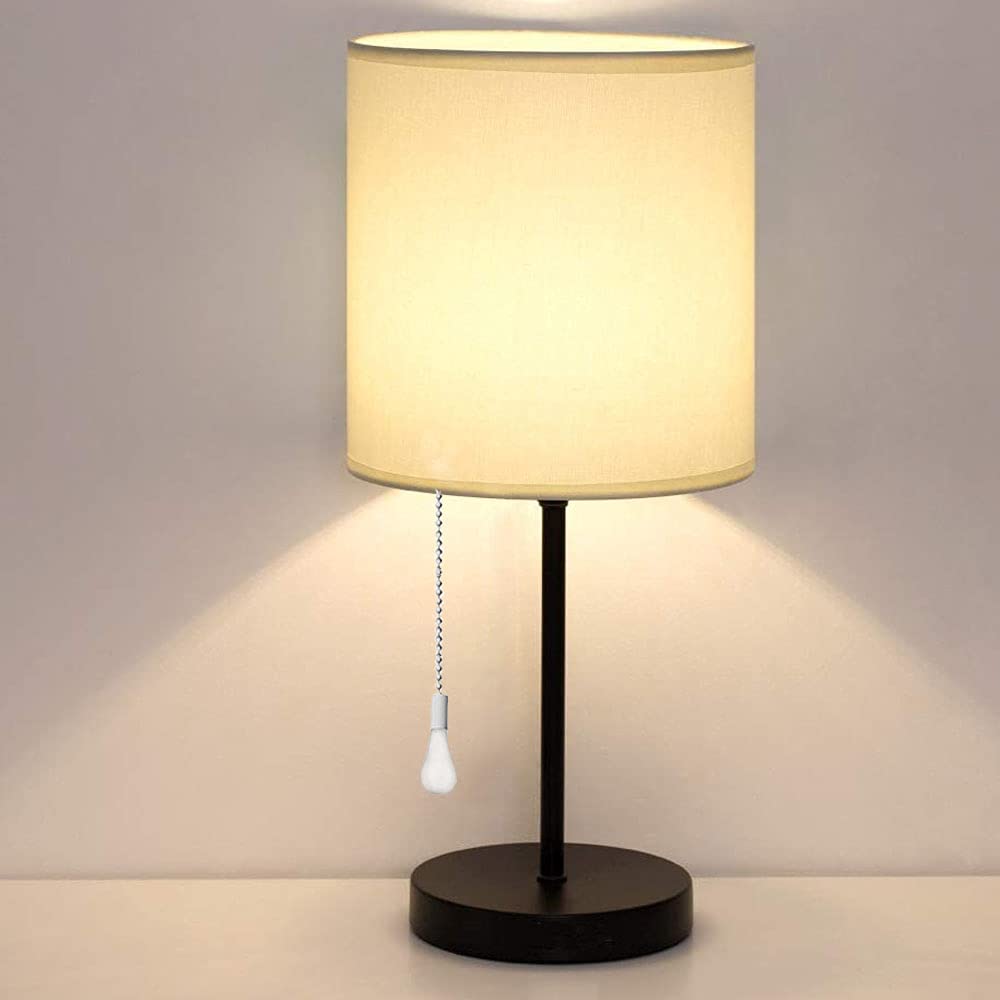 Ze 268S6  Ceiling Fan Pull Chain, 2Pcs 3Mm Diameter Beaded Ball, 13.6 Inches Fan Pulls Set With Connector, White, For Ceiling Fa