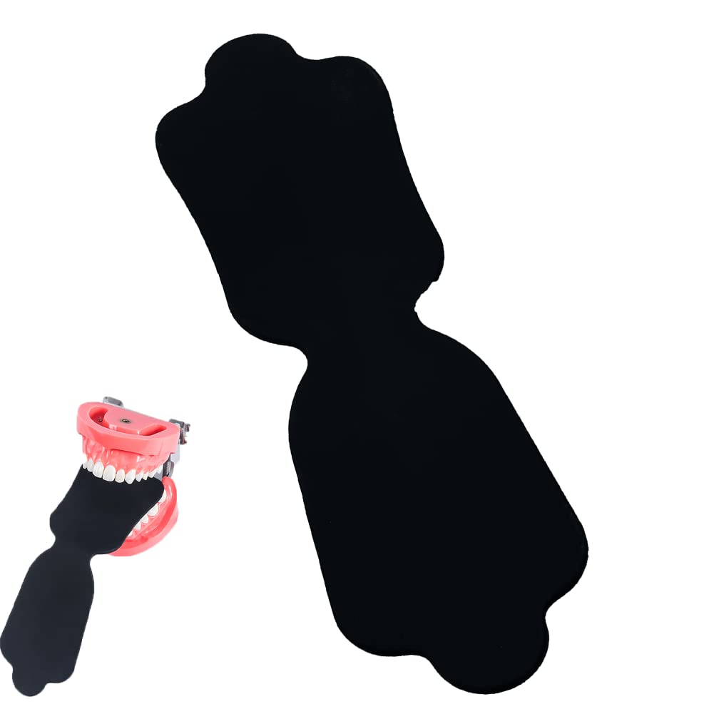 Silicone Soft Dental Background Photo Black Contrast Board Bendable Dental Photography Background Tooth Shooting Light Absorbing