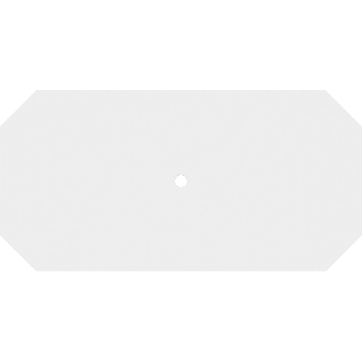 Ekena Millwork Cmp30X15Ed 01000 Emerald Architectural Grade Pvc Contemporary Urethane Ceiling Medallions 30''W X 15''H X 1''Id X