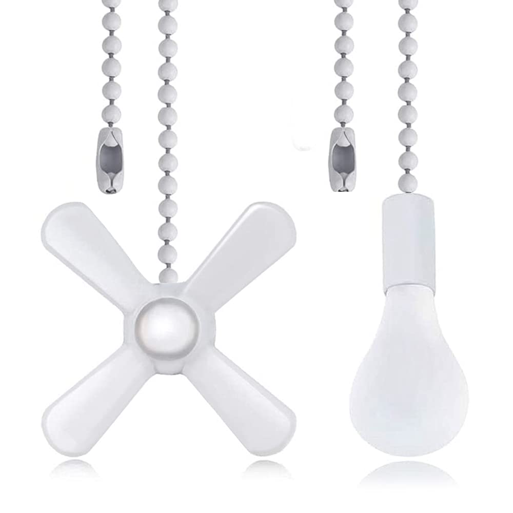 Akahttbn Ceiling Fan Pull Chain Extension Ornaments Chains With Decorative Light Bulb And Fan Cord 13.6 Inches Bronze Fan Pull C