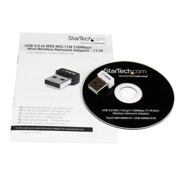 Startech.Com Usb 150Mbps Mini Wireless N Network Adapter   802.11N/G 1T1R Usb Wifi Adapter   White Usb Wireless Adapter   Wirele