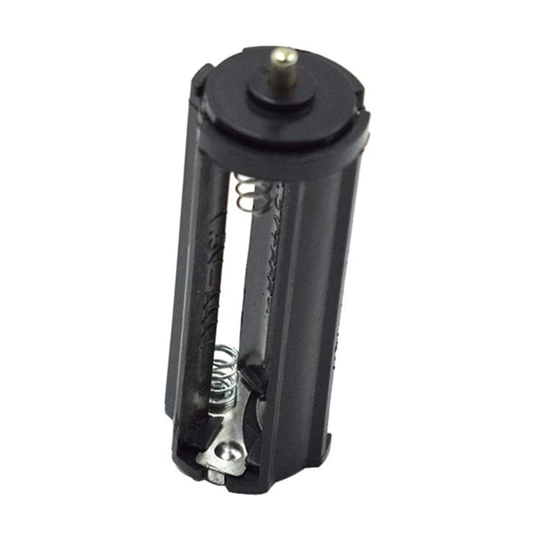 Bnafes Cylindrical Battery Holder Battery Storage Case For 3 X 1.5V Aaa Batteries Flashlight Torch Black   (6 Pcs)