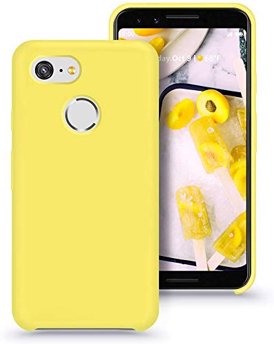Google Pixel 3 Case, Google Pixel 3 Slim Case, Silicone Gel Rubber Case Soft Microfiber Cloth Lining Cushion Compatible For Goog