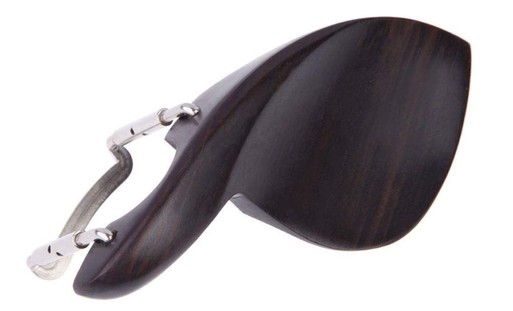 Jiayouy Violin Ebony Chin Rest With Standard Bracket For 3/4 Violin - Center Mount