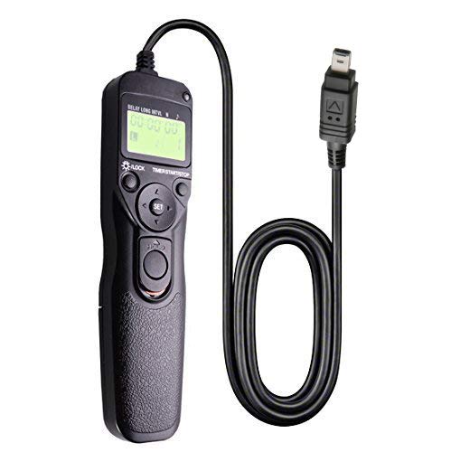 Foto&Tech LCD Timer Shutter Release Remote Control Cord Compatible with Nikon D780 Z6 Z7 D7500 D750 D5600 D5500 D7200 D7100 D520
