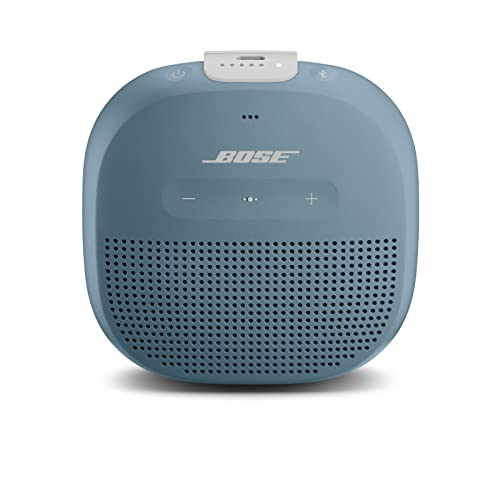 Bose Soundlink Micro Bluetooth Speaker: Small Portable Waterproof Speaker With Microphone, Stone Blue