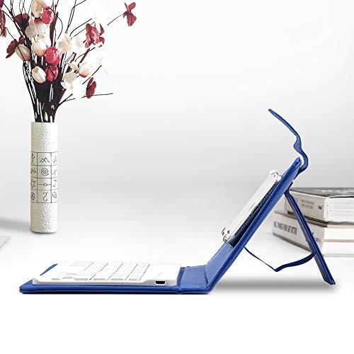 Sanpyl Bluetooth Keyboard For Phone, Mini Portable Bluetooth Keyboard With Flip Protective Cover Foldable Keyboard Case, Suitable For 4.5' 6.8' Smartphone Mobile Phone(Blue)