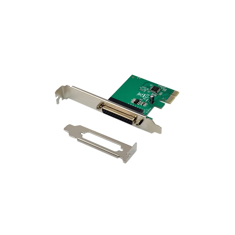 X-MEDIA XM-PEX-1P PCI-E 1-Port DB25 Parallel PCI Express (PCIe x1) Card - IEEE 1284 Parallel Adapter Card - WCH382L Chipset - Su