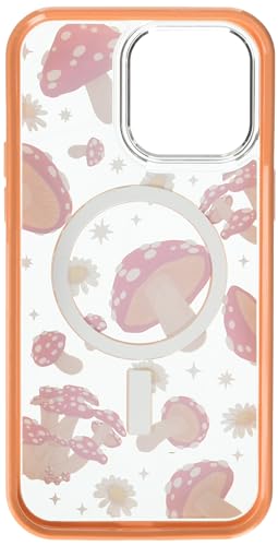 Otterbox Iphone 14 Pro Max Symmetry Series Clear Case   Fungi (Orange), Snaps To Magsafe, Ultra Sleek, Raised Edges Protect Came
