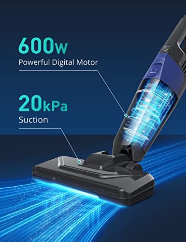 Small Vacuum Cleaner, Aspiron Stick Vacuum Cleaner With 20Kpa Powerful Suction & 0.88Qt Dust Cup And 16Ft Power Cord, 5 In 1 Han