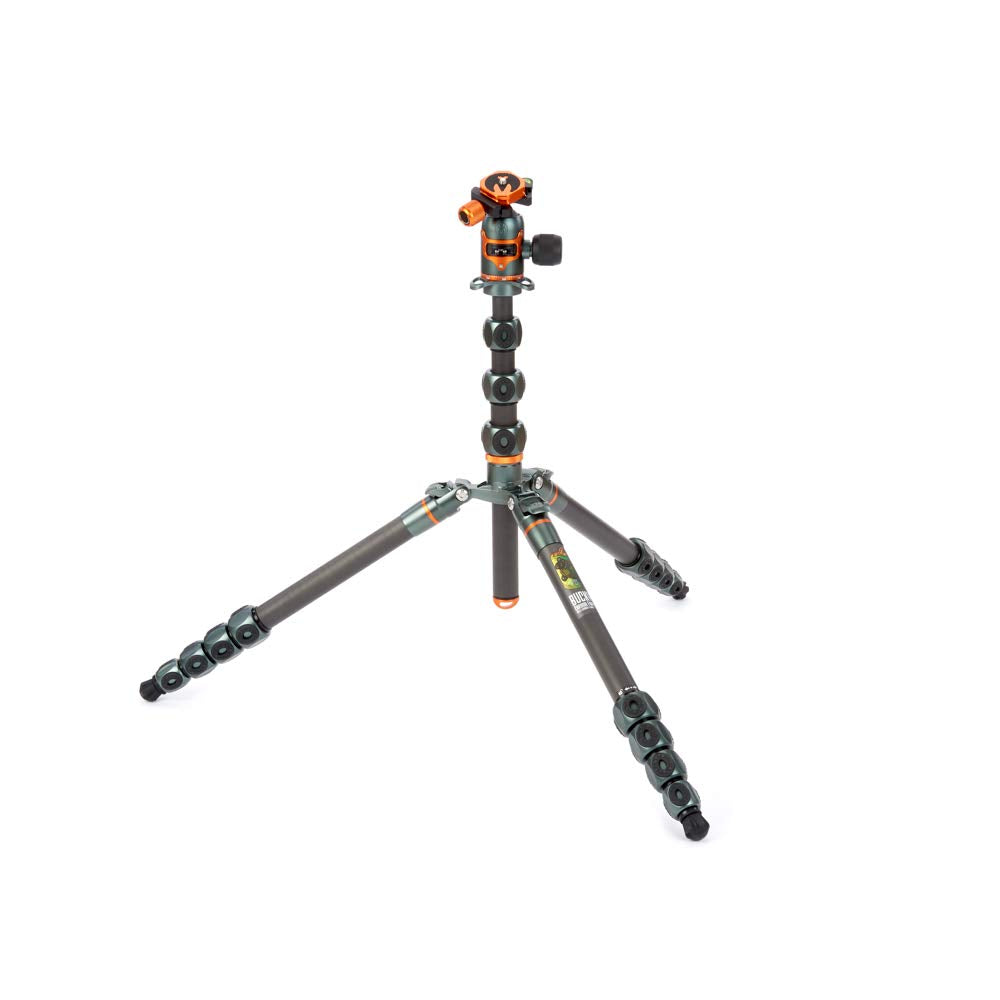 3 Legged Thing Legends Bucky Kit Carbon Fiber Tripod   Travel Friendly, Adjustable Camera Tripod With 3 Detachable Legs & Multiple Mounting Points   Metallic Slate Grey (Buckykitgrey)