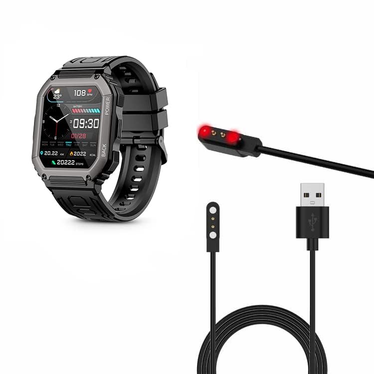 Yiqungo Smart Watch Charger, Magnetic Usb Smartwatch Charging Cable 2 Pin Cord Charger Compatible For Hemisol Keeggiss Zyczwl Kr
