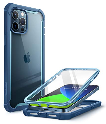 I Blason Ares Case For Iphone 12 Pro Max 6.7 Inch (2020 Release), Dual Layer Rugged Clear Bumper Case With Built In Screen Prote