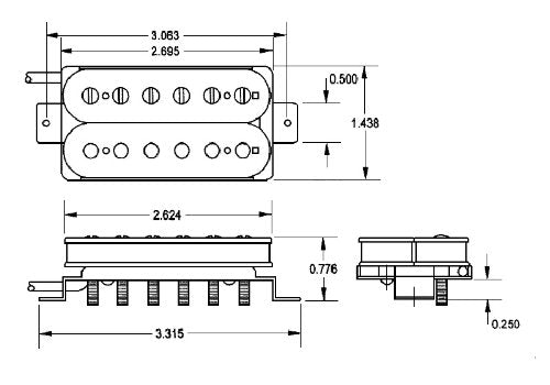 Seymour Duncan Pegasus Trembucker Humbucker   Black