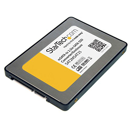 Startech.Com 2.5In Sata To Mini Sata Ssd Adapter Enclosure   Mini Pcie Ssd Adapter   Sata To Msata   Mini Pcie Sata (Sat2Msat25)