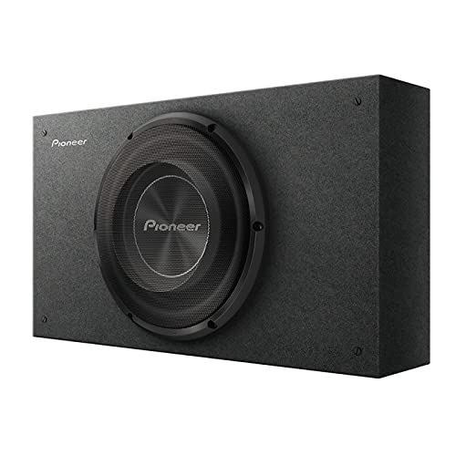 Pioneer Single 10'' Shallow Mount Pre Loaded Enclosure   1200 Watts 2Ohm