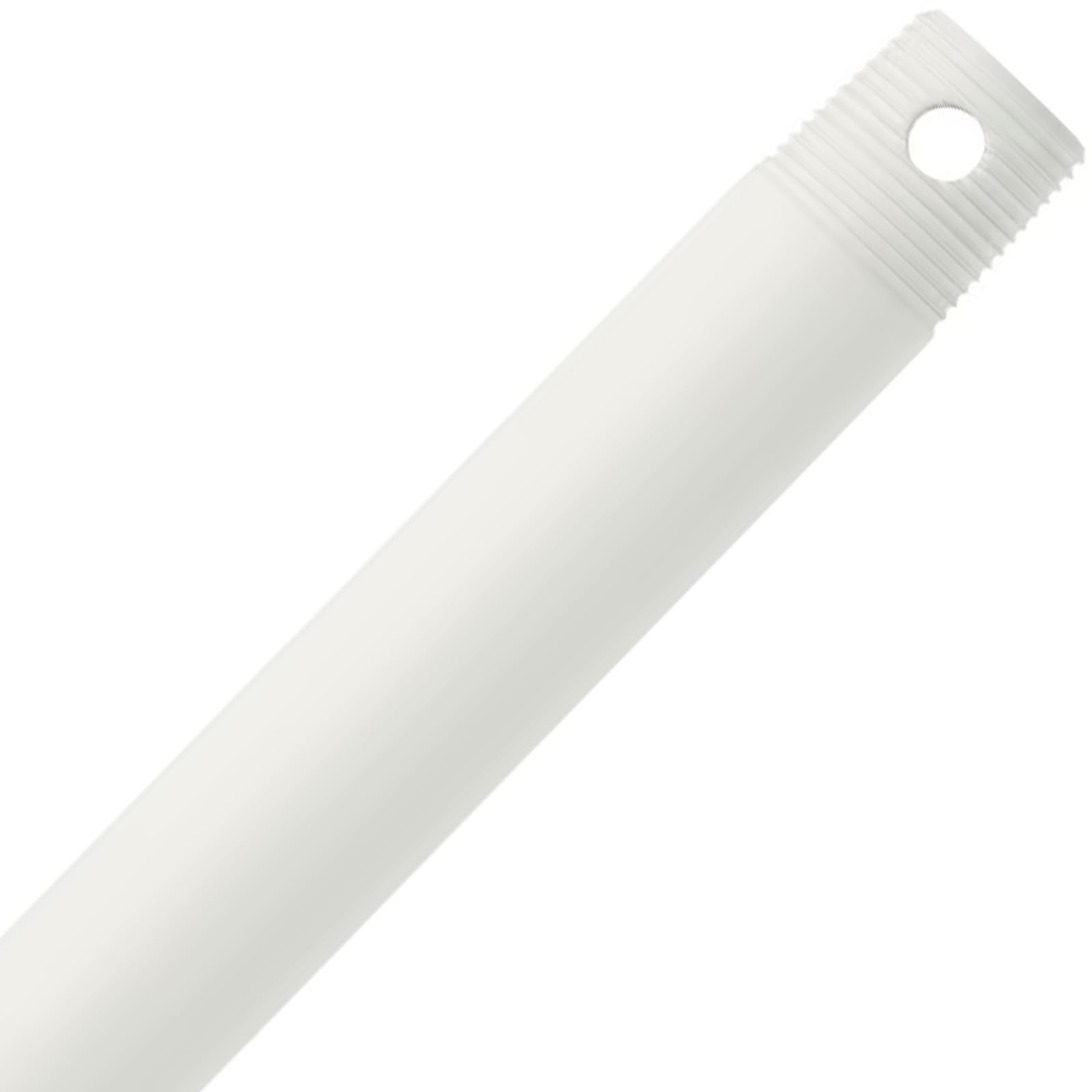 6 Inch Ceiling Fan Downrod Threaded, 1 Inch Outer Diameter Matte White Ceiling Fan Extension Rod (With Threads),Down Rods Compat