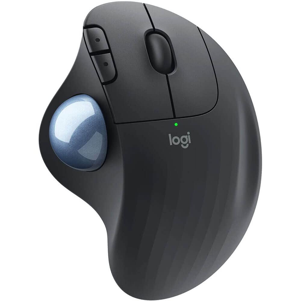 Logitech M575 Ergonomic Wireless Trackball USB Mouse, Black (910-005869)