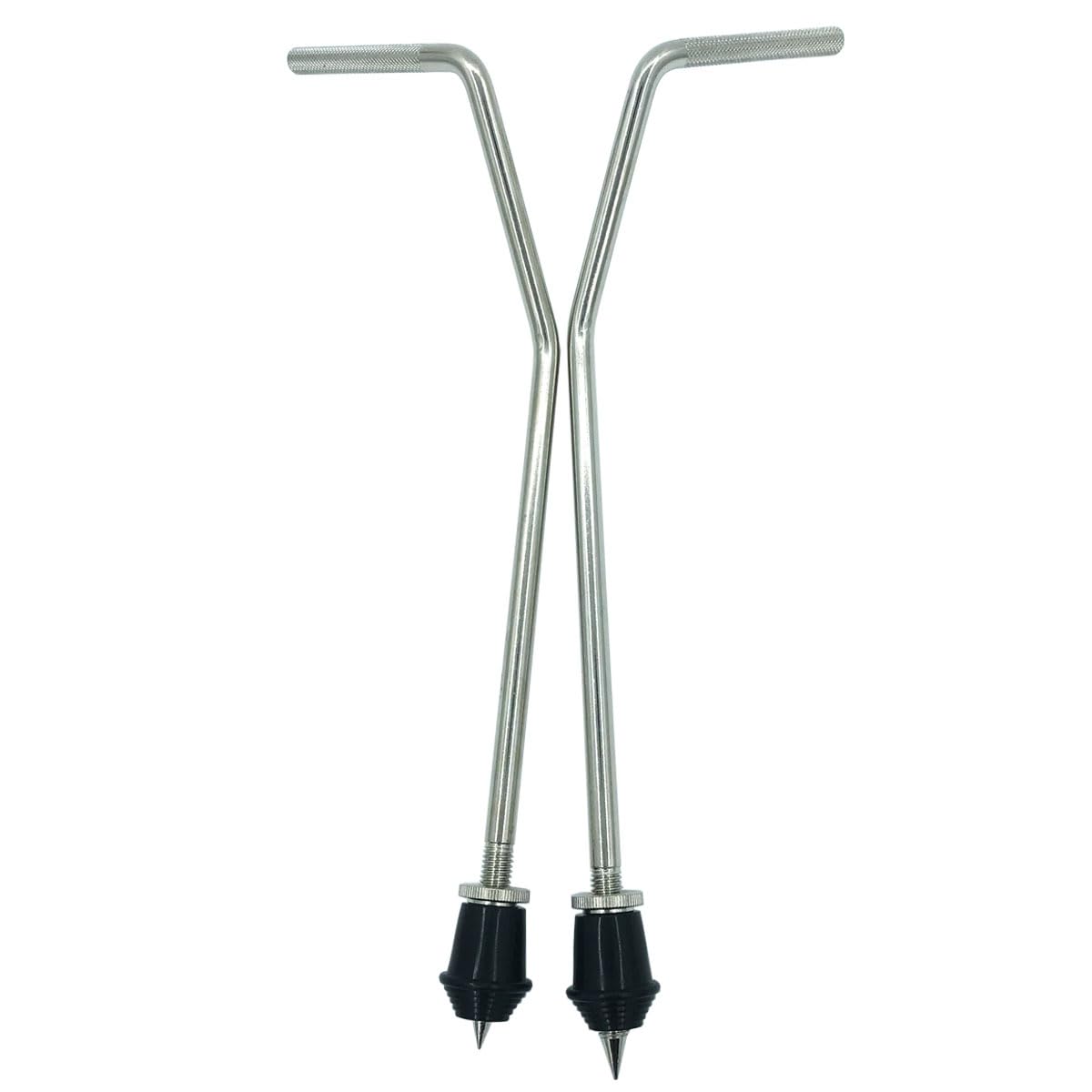 Tuoren 2Pcs Bass Drum Spurs Legs Bent Metal Floor Tom Legs Bass Kick Drum Legs For Tom Drum Set Replacement Parts Accessories