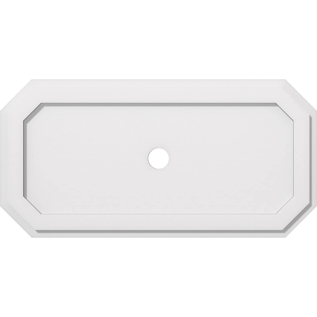 Ekena Millwork Cmp30X15Ed 02000 Emerald Architectural Grade Pvc Contemporary Urethane Ceiling Medallions 30''W X 15''H X 2''Id X