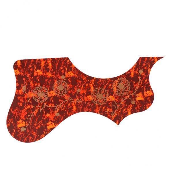 Heavenglow 4X41Inch Acoustic Guitar Pickguard Decorative AntiScratch Folk Guitar Right Hand Brown | Pickguards | Guitar Parts | Pa