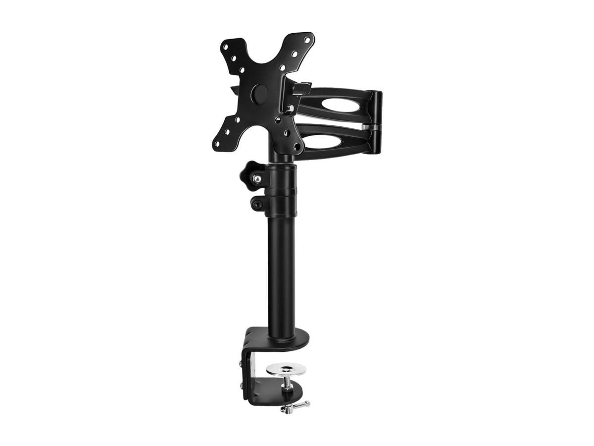 Monoprice 3 Way Adjustable Tilting Monitor Desk Mount Bracket   For 13 To 30 Inch Monitors, Up To 33 Lbs, 15.7 X 9.6 X 3 Inches,
