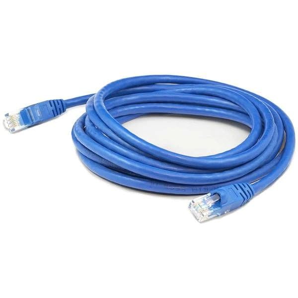Addon 10Ft Blue Cat 6 Slim Pvc Ethernet Cable Snagless Clear-Claw Rj-45 M/M