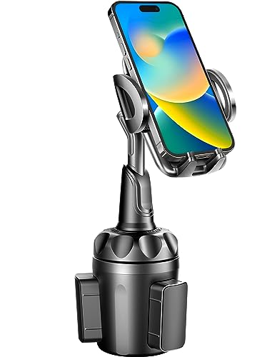Cup Holder Phone Mount, Topgo Cup Phone Holder For Car [Secure & Stable] Cup Holder Phone Holder Cell Phone Automobile Cradle Fo