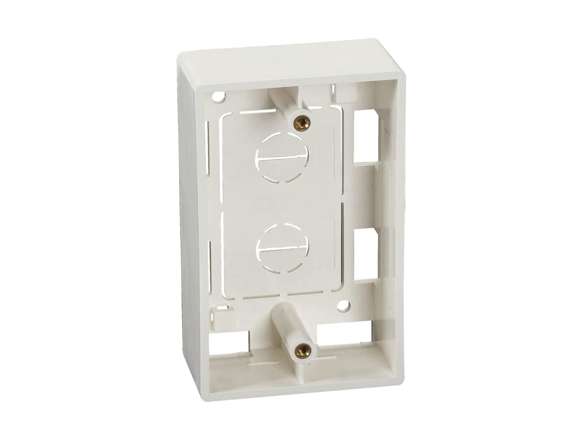 Black Box Network Services Jpb654 Surface Mount Box   Single Gang Office White Gsa Taa