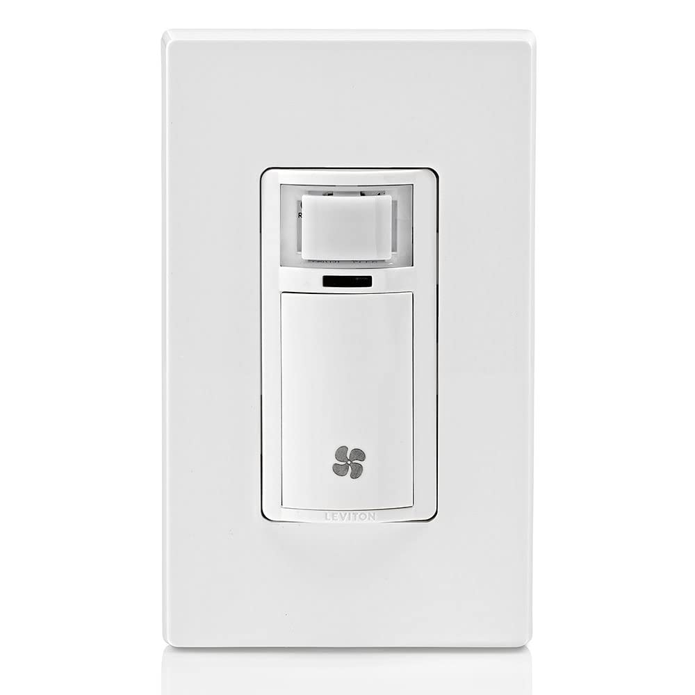 Leviton Dhs05 1Lw Humidity Sensor Switch For Bathroom Exhaust Fan, Automate Ventilation, Air Circulation, Moisture Control,  Hp,