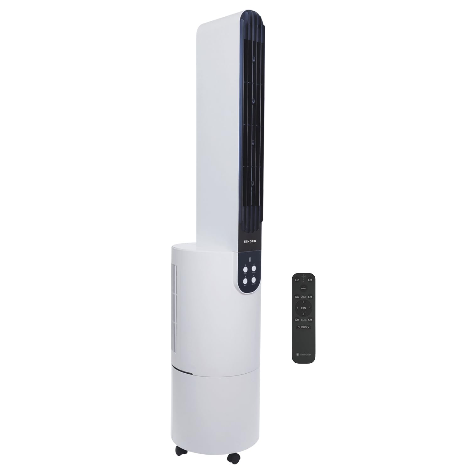 Singer Cloudx Fan | Provides Cloud Infused Breeze | Quiet Mode Option | Powerful Airflow | AntiMicrobial Mesh Filter | Point An