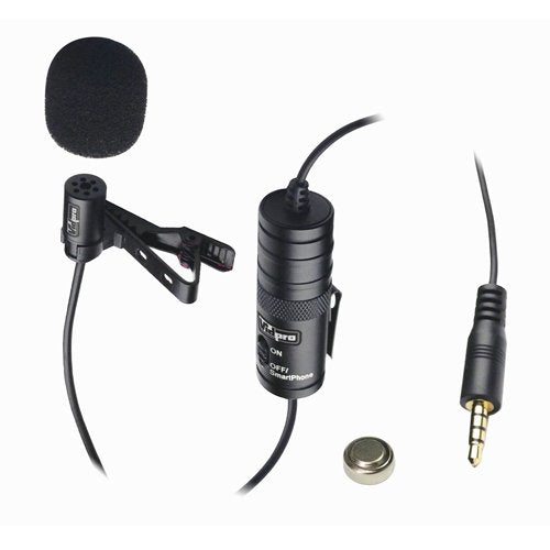 Vidpro Nikon D7100 Digital Camera External Microphone Xm L Wired Lavalier Microphone   20' Audio Cable   Transducer Type: Electr