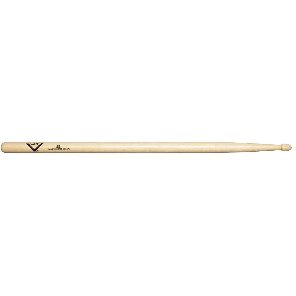 Vater 2B Wood Tip Hickory Drum Sticks, Pair