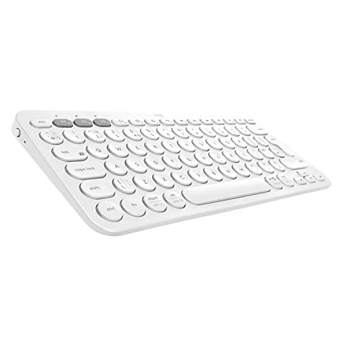 Logitech K380 MultiDevice Bluetooth Keyboard QWERTY US, W126856771 (Keyboard QWERTY US International White K380 MultiDevice Bl