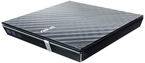 Asus Asus Lite Portable Usb 2.0 Slim 8X Dvd/ Burner +/  Rewriter External Drive, Compatible With Both Mac & Windows, Black (Sdrw